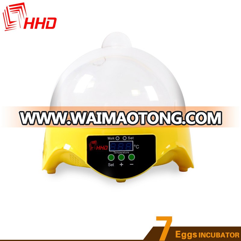 HHD 96% Hatching Rate Cheap Price Automatic Chicken Egg Incubator Hatching 7 Eggs For Sale Edward Brand From China